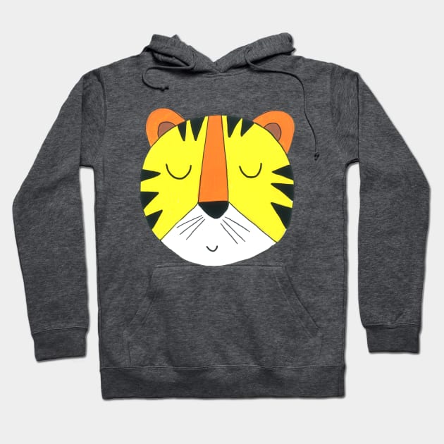 Chill Tiger Hoodie by DoodlesAndStuff